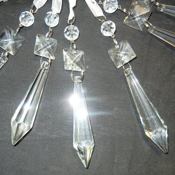 15 Chandelier Crystal Spear TearDrop Prism Christmas Ornament - Picture 4 of 5